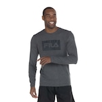 Camiseta Fila Manga Longa Comfort - Masculina CINZA ESC MESCLA