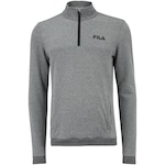 Blusão de Moletom sem Capuz Fila Comfort Zip - Masculino CINZA