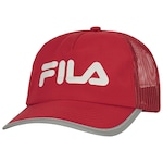 Boné Fila Aba Curva Strapback Trucker Performance - Adulto VERMELHO