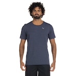 Camiseta Puma Manga Curta Performance Heather - Masculina AZUL ESCURO