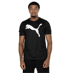 Camiseta Puma Manga Curta Active Big Logo - Masculina PRETO