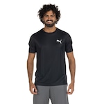 Camiseta Puma Manga Curta Active Small Logo - Masculina PRETO