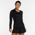 Camiseta Mizuno Manga Longa Nirvana - Feminina PRETO