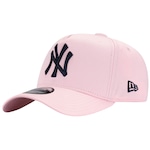 Boné New York Yankees MLB Aba Curva New Era 9Forty Snapback BON147 - Adulto ROSA CLARO