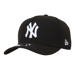 Boné New York Yankees MLB Aba Curva New Era 940 Snapback BLK - Adulto PRETO