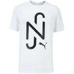 Camiseta do Neymar Jr Puma Manga Curta Goal Casuals - Masculina BRANCO