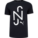 Camiseta do Neymar Jr Puma Manga Curta Goal Casuals - Masculina PRETO