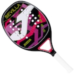 Raquete de Beach Tennis Joma Sevilla + Capa Protetora - Adulto PRETO/ROSA