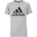 Camiseta adidas Logo Essentials - Infantil CINZA/PRETO