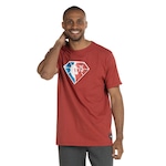 Camiseta NBA Manga Curta Especial N124A - Masculina Vermelho Mescla