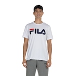 Camiseta Fila Manga Curta Letter Premium - Masculina BRANCO