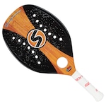 Raquete Beach Tennis Sexy Woody Carbon PRETO/LARANJA CLA