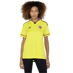 Camisa Seleção da Colômbia I 22/23 adidas - Feminina AMARELO ESCURO