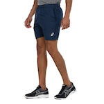 Bermuda ASICS Masculina Peletizado Estampado AZUL ESC/CINZA CLA