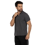 Camisa Polo Oxer Manga Curta Ziper - Masculina CINZA