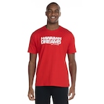 Camiseta HD Manga Curta Estampada 9868A - Masculina VERMELHO