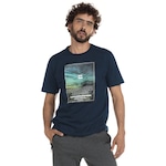 Camiseta HD Manga Curta Estampada 9890A - Masculina AZUL ESCURO