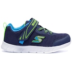 Tênis Infantil Skechers Comfy Flex Mini Trainer AZUL ESC/VERDE