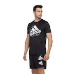 Camiseta adidas Running Brand Love - Masculina PRETO/BRANCO