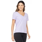 Camiseta Cava Tradicional Oxer Manga Curta Decote V Sportive - Feminina Lilas