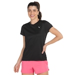 Camiseta Puma Manga Curta Run Favorite SS - Feminina PRETO