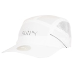 Boné Puma Aba Curva Strapback Lightweight Runner Cap - Adulto BRANCO