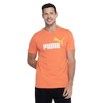 Camiseta Puma Manga Curta Essential 2 Col Logo Tee - Masculina LARANJA