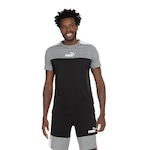 Camiseta Puma Manga Curta Essential Block Tee - Masculina PRETO