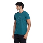 Camiseta ASICS Manga Curta Logo Espiral Crepe - Masculina VERDE ESCURO