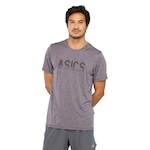 Camiseta ASICS Manga Curta Fugi - Masculina CINZA CLARO