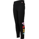 Calça Legging Infantil Oxer Silk Play PRETO/ROSA