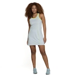 Vestido e Bermuda Feminina ASICS em Malha AZUL CLA/VERDE