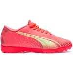 Chuteira Society Puma Ultra Play TT BDP - Adulto Coral