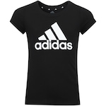 Camiseta adidas Manga Curta Big Logo - Infantil PRETO/BRANCO