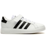 Tênis adidas Infantil Grand Court 2.0 EL BRANCO/PRETO