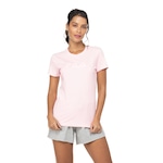 Camiseta Fila Manga Curta Letter Mid - Feminina ROSA