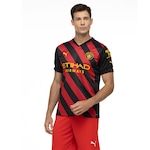 Camisa Manchester City II 22/23 Torcedor Puma - Masculina PRETO/VERMELHO