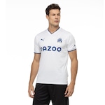 Camisa Olympique de Marseille I 22/23 Torcedor Puma - Masculina BRANCO