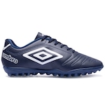 Chuteira Society Umbro Class TF - Adulto AZUL ESC/BRANCO