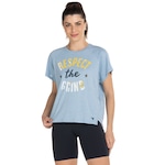 Camiseta Under Armour Manga Curta Project Rock - Feminina AZUL CLA/AZUL