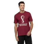 Camiseta World Cup 22 Manga Curta Oficial Evento adidas - Masculina VINHO