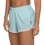 Short Feminino Fila Double Run AZUL CLA/BRANCO