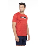 Camiseta Fila Manga Curta Sport Melange - Masculina Vermelho Mescla