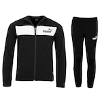 Conjunto de Agasalho Puma Poly Suit Cl B - Infantil PRETO