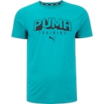 Camiseta Masculina Puma Manga Curta Performance Training SS TE PETROLEO