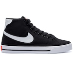 Tênis Nike Court Legacy Mid - Feminino PRETO/BRANCO