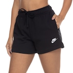 Short Nike Feminino NSW Club FLC MR PRETO/BRANCO