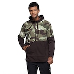 Jaqueta Masculina Nike com Capuz Dri-Fit Fleece Hood FullZip Camouflage MARROM ESC/VERDE