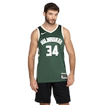 Camiseta Regata Milwaukee Bucks Nike Masculina Dri-Fit Swfmn VERDE