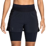 Short Feminino On Running Active 2 em 1 PRETO